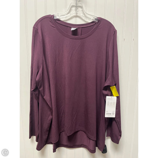 Athletic Sweatshirt Crewneck By Athleta In Purple, Size: Xl