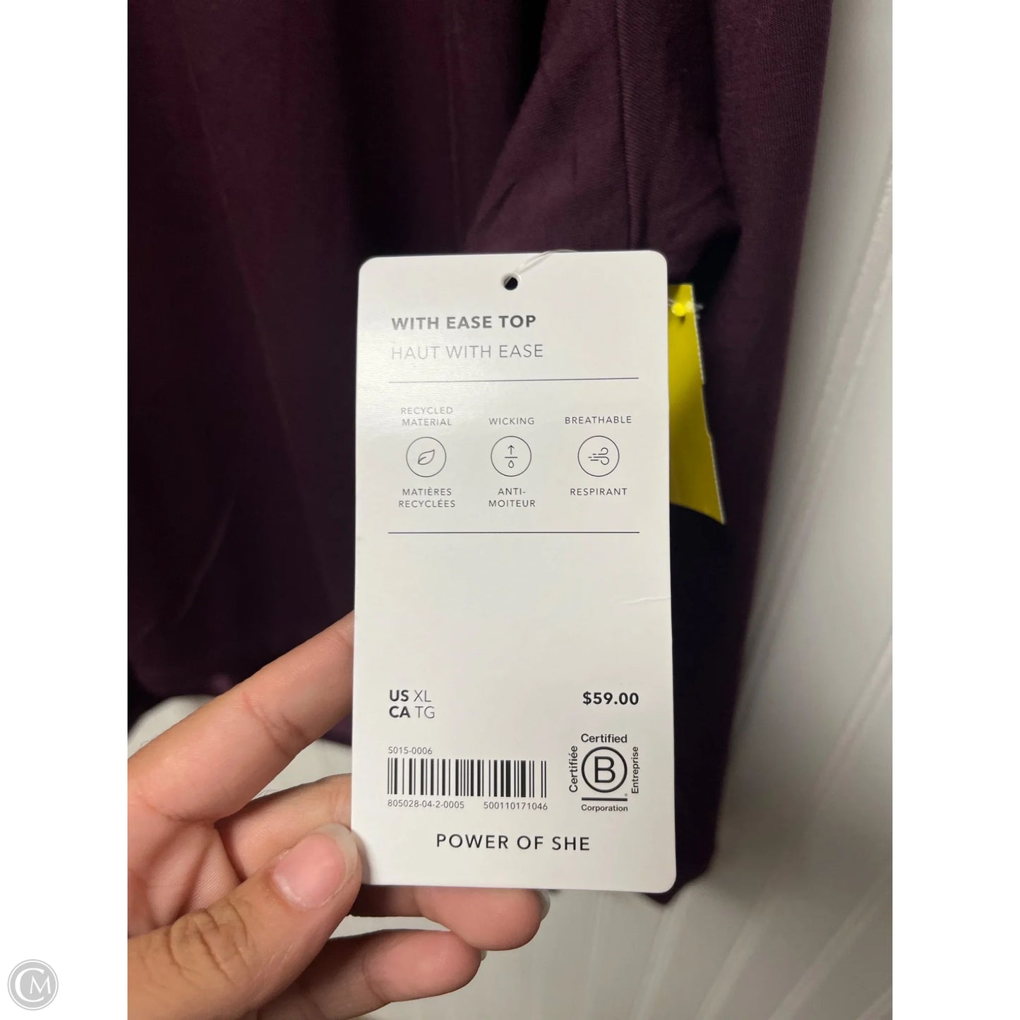 Athletic Sweatshirt Crewneck By Athleta In Purple, Size: Xl