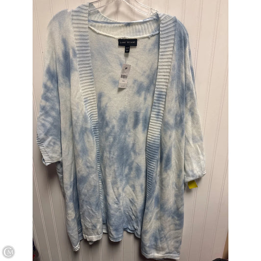 Sweater Short Sleeve By Lane Bryant In Blue & White, Size: 3x