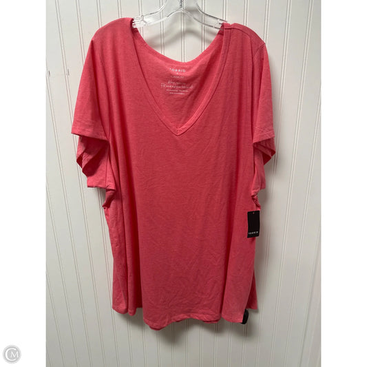 Top Short Sleeve Basic By Torrid In Pink, Size: 5