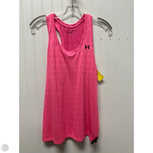 Athletic Tank Top By Adidas In Pink, Size: M