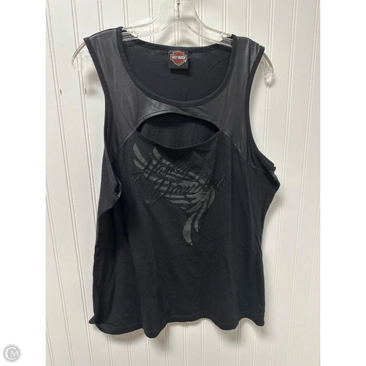 Top Sleeveless By Harley Davidson In Black, Size: L