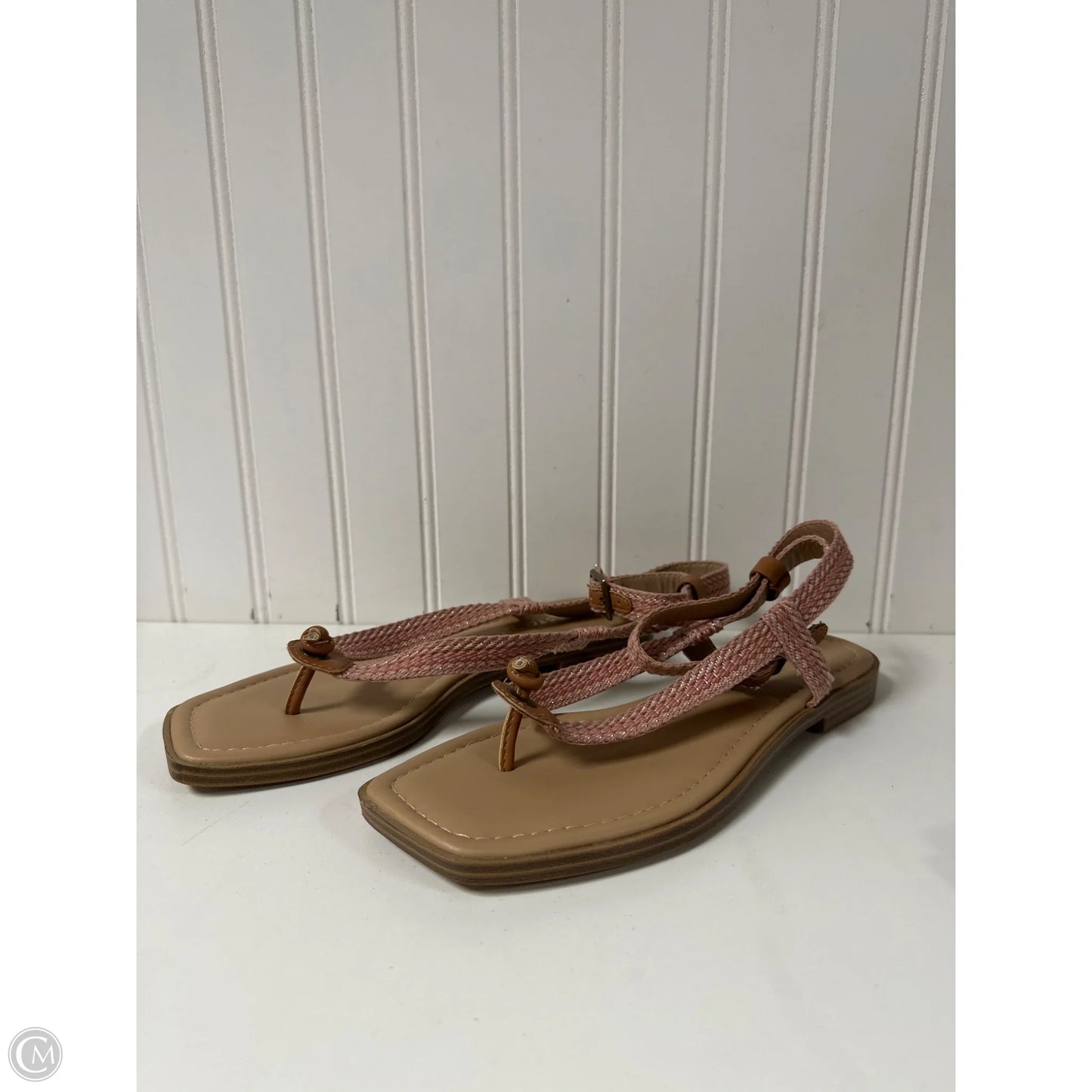 Sandals Flats By Clothes Mentor In Pink, Size: 6.5