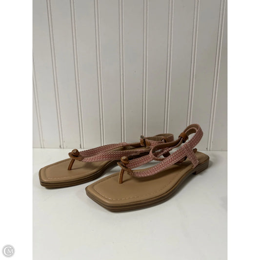 Sandals Flats By Clothes Mentor In Pink, Size: 6.5