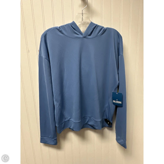 Athletic Top Long Sleeve Hoodie By Reel Legends In Blue, Size: M