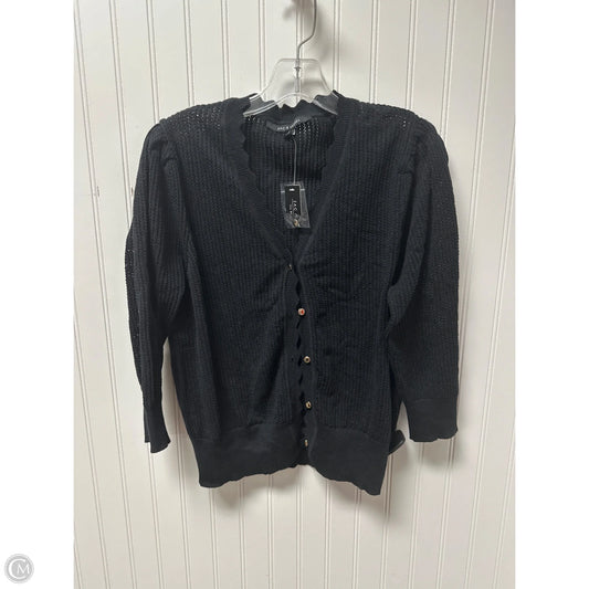 Sweater Cardigan By Zac And Rachel In Black, Size: Xl