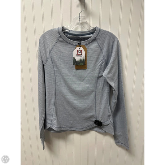 Athletic Top Long Sleeve Crewneck By Avalanche In Blue & Grey, Size: M