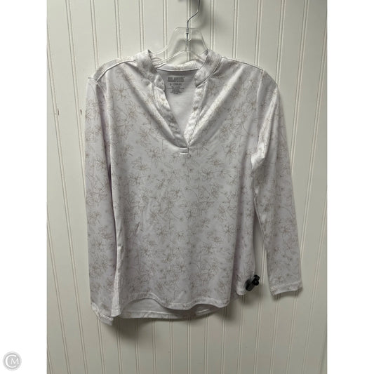 Athletic Top Long Sleeve Crewneck By Reel Legends In White, Size: S