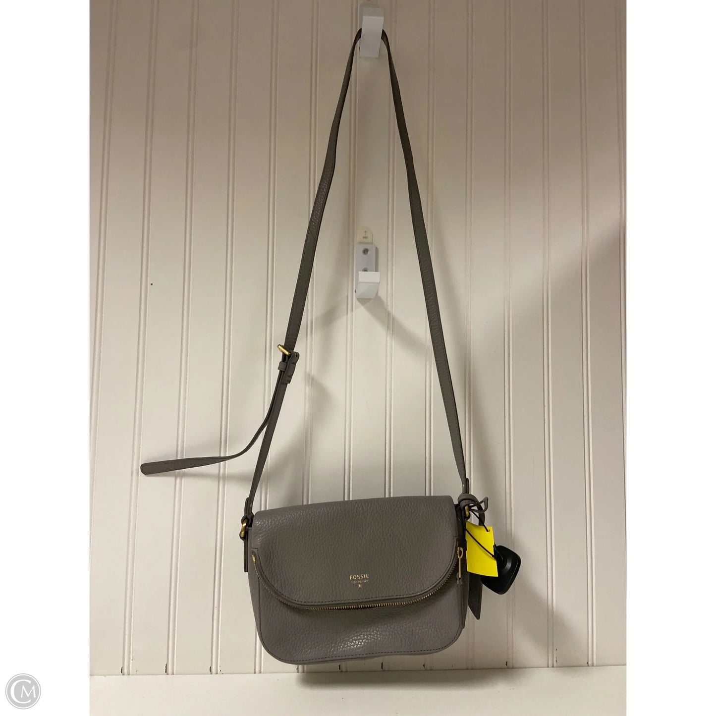 Crossbody Leather By Fossil, Size: Small