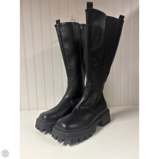 Boots Mid-calf Heels By Asos In Black, Size: 6