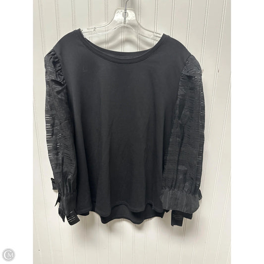 Top Long Sleeve By Chicos In Black, Size: Xl