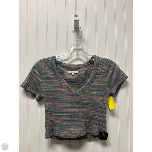 Top Short Sleeve Basic By Madewell In Multi-colored, Size: Xs