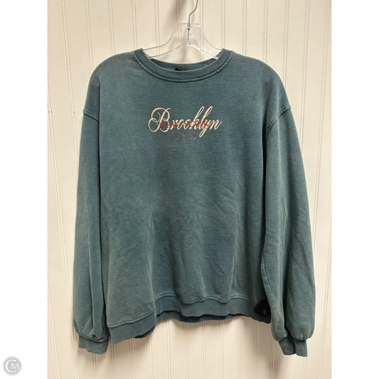 Sweater By Clothes Mentor In Teal, Size: M