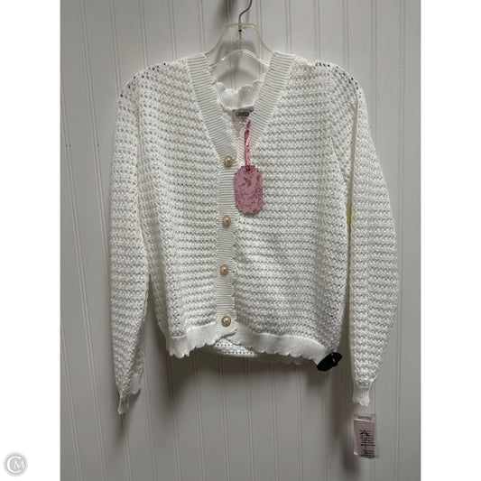 Sweater Cardigan By Nanette Lepore In White, Size: M