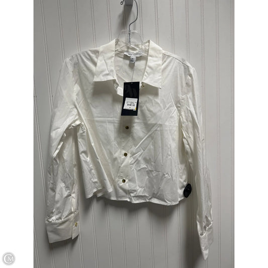 Top Long Sleeve Basic By Nine West In White, Size: M