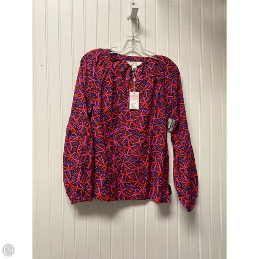 Top Long Sleeve Designer By Lilly Pulitzer In Blue & Pink, Size: Xs