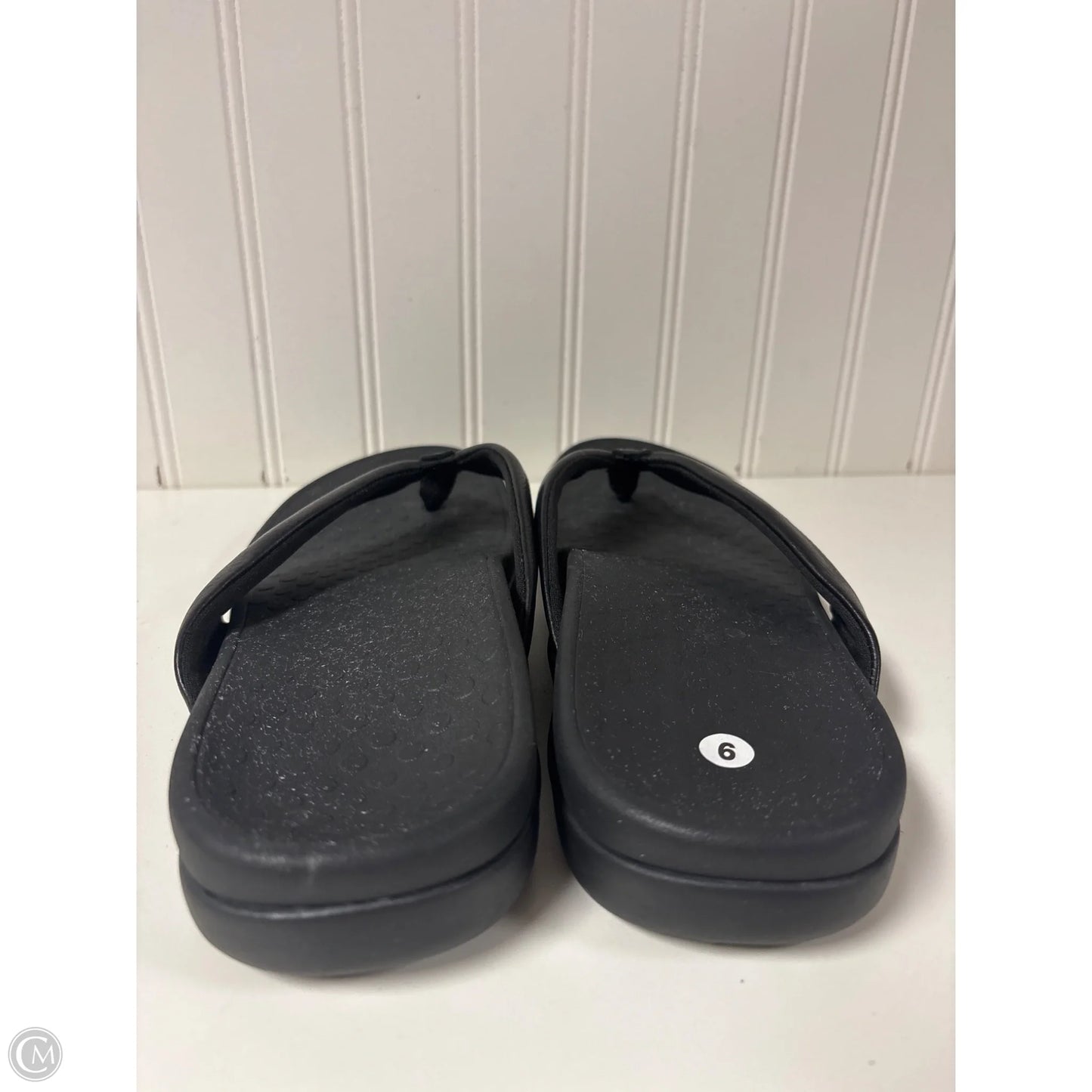 Sandals Flip Flops By Vionic In Black, Size: 9