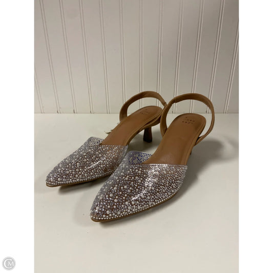Shoes Heels Kitten By A New Day In Tan, Size: 9