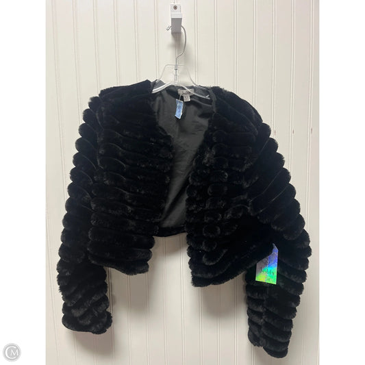 Jacket Faux Fur & Sherpa By Justify In Black, Size: Xl