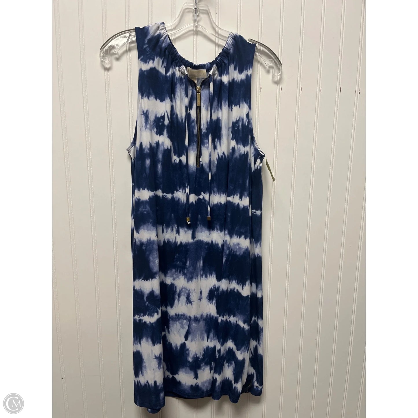 Dress Casual Short By Michael By Michael Kors In Blue & White, Size: Xl
