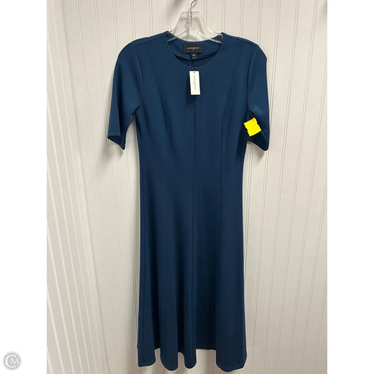 Dress Casual Midi By Banana Republic In Blue, Size: Xs