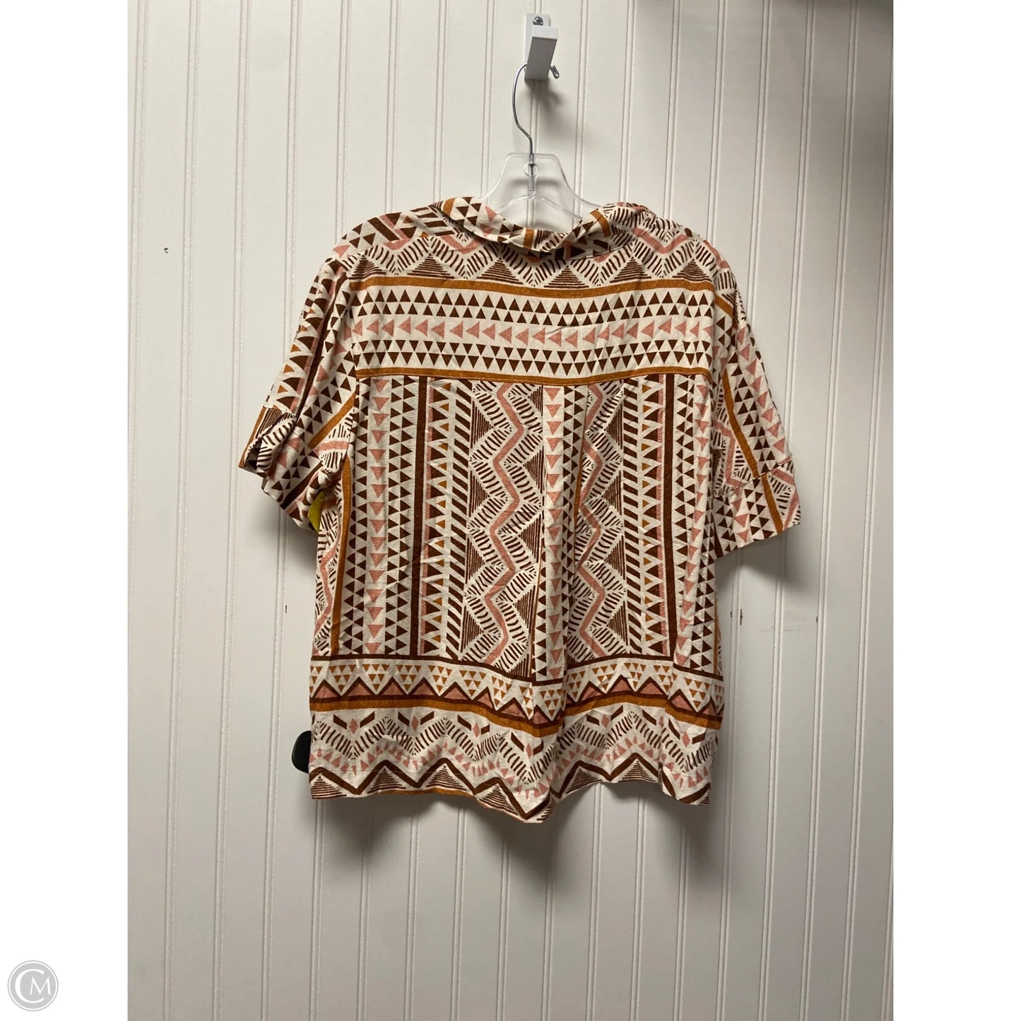Top Short Sleeve By Jane And Delancey In Brown, Size: M
