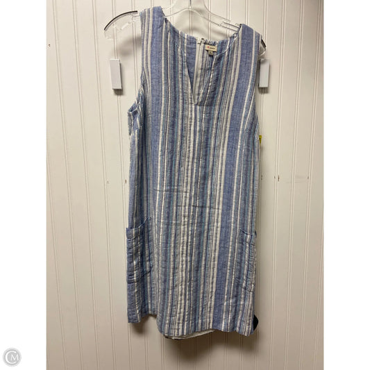 Dress Casual Short By Cremieux In Blue & White, Size: M