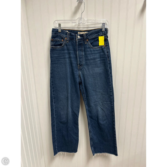 Jeans Straight By Levis In Blue Denim, Size: 4