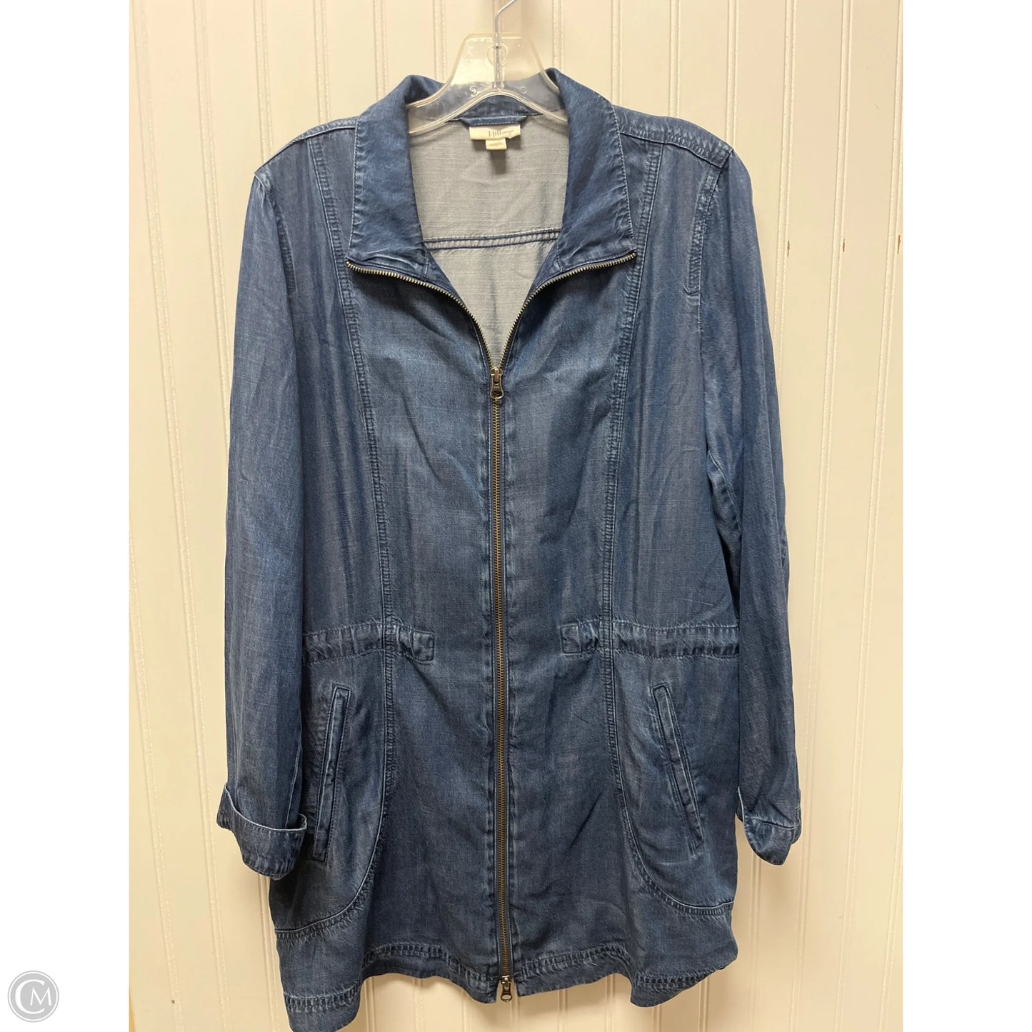 Jacket Denim By J. Jill In Blue Denim, Size: M