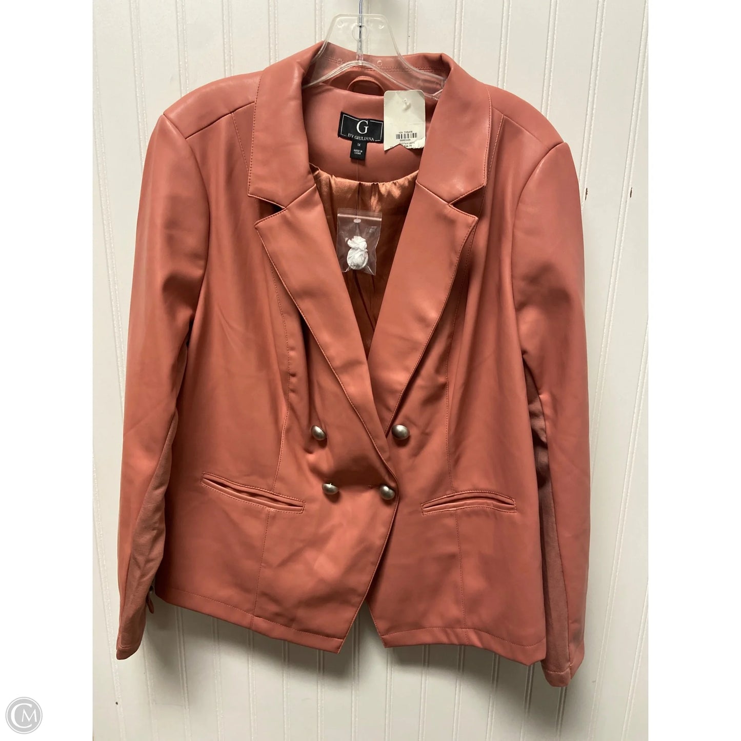 Blazer By G By Giuliana In Pink, Size: 1x