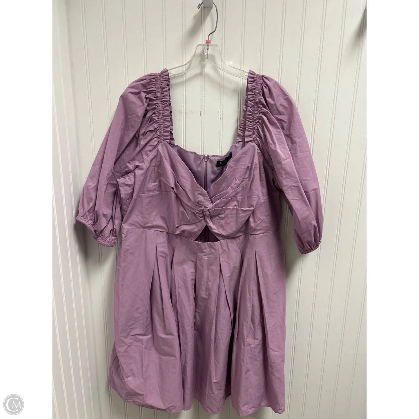 Dress Casual Short By Eloquii In Purple, Size: 2x