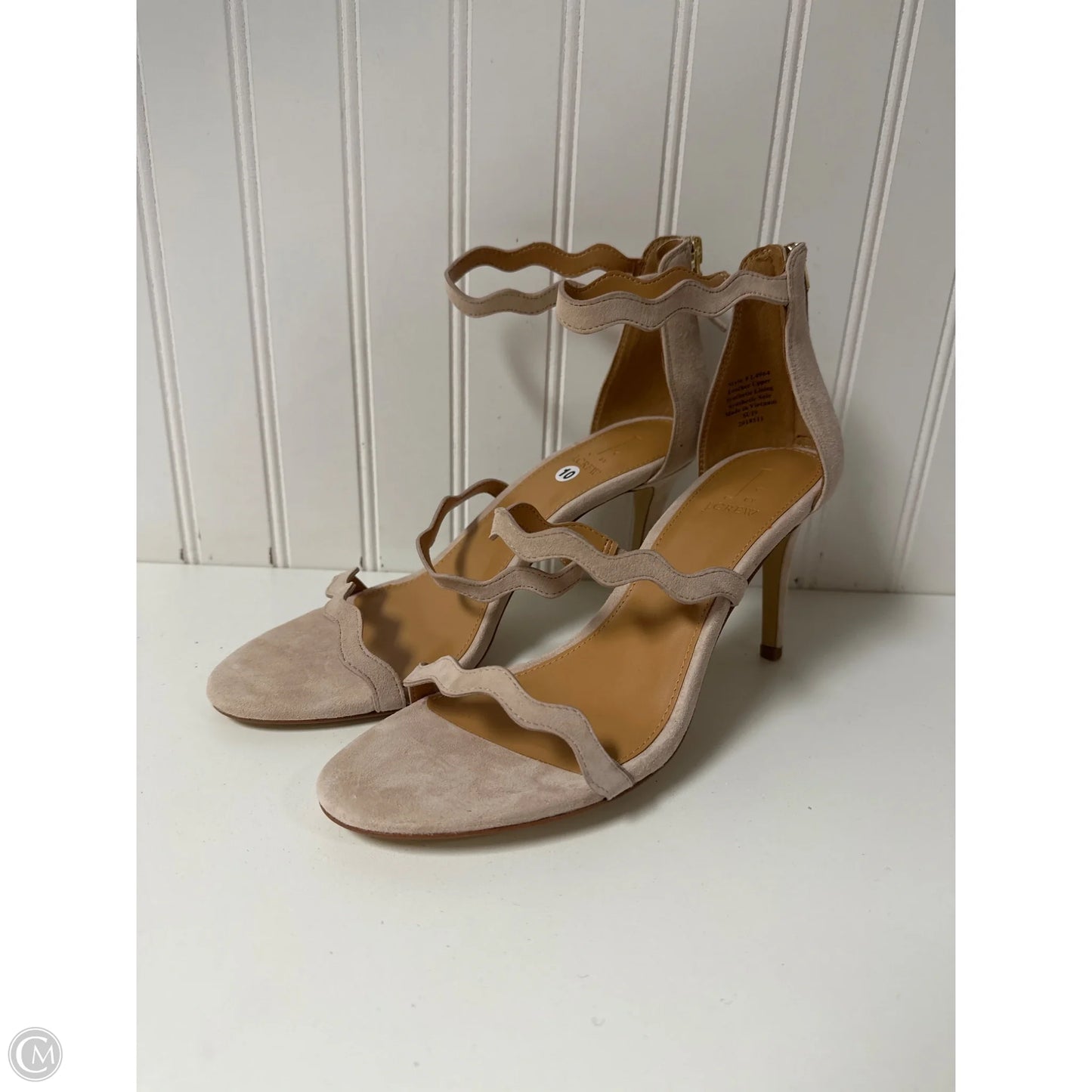 Sandals Heels Stiletto By J. Crew In Beige, Size: 10