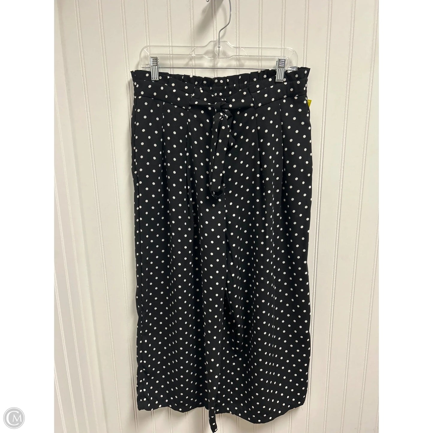 Pants Wide Leg By Adrienne Vittadini In Polkadot Pattern, Size: L