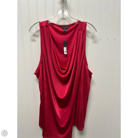 Top Sleeveless By Limited In Pink, Size: 3x