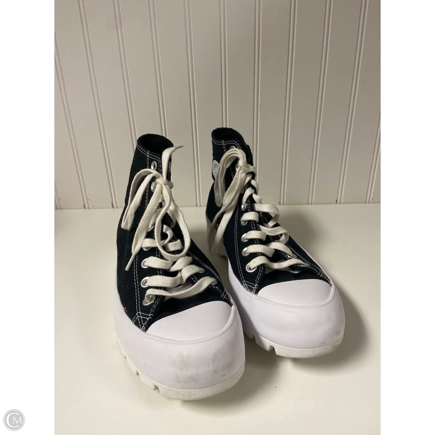 Shoes Sneakers Platform By Converse In Black & White, Size: 10