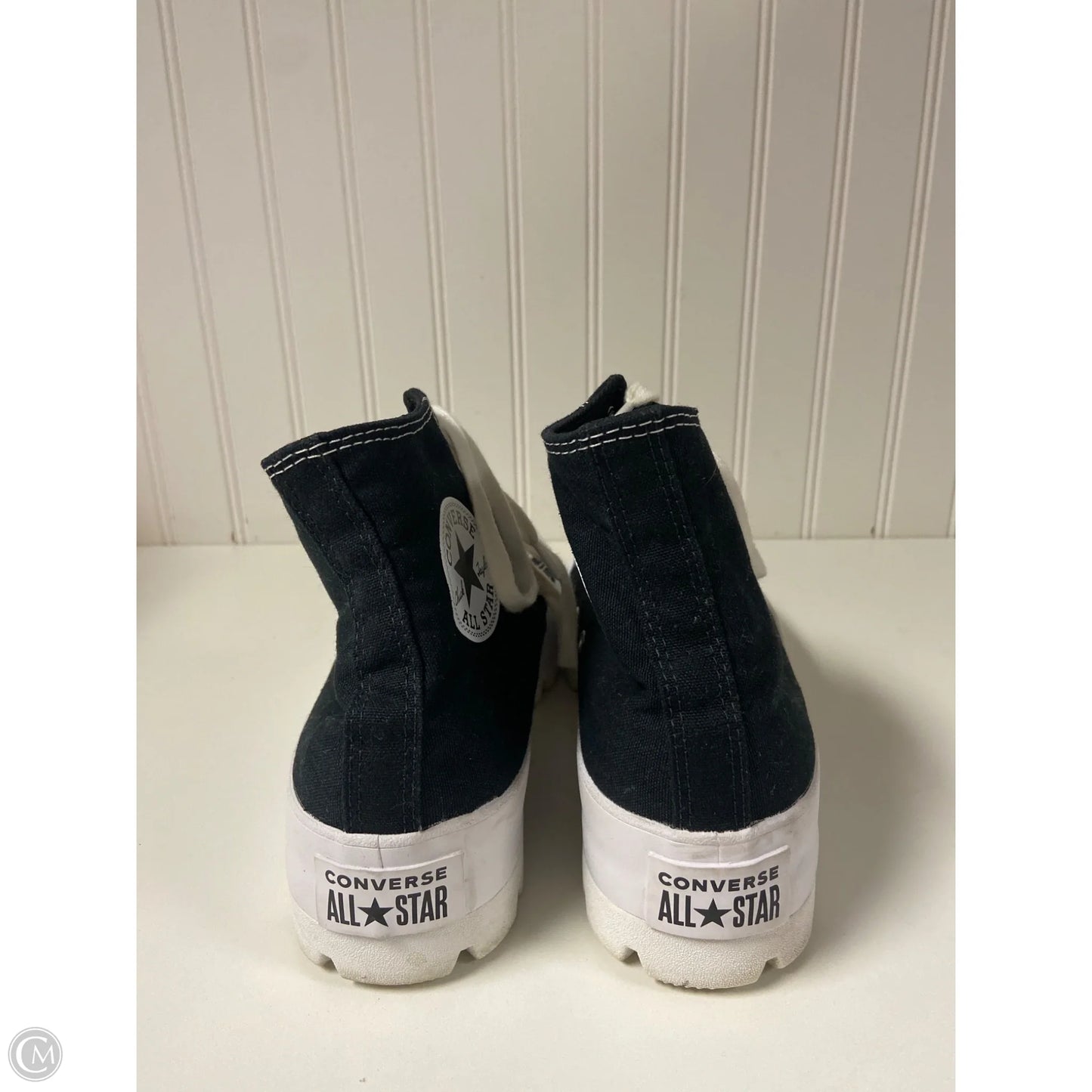 Shoes Sneakers Platform By Converse In Black & White, Size: 10