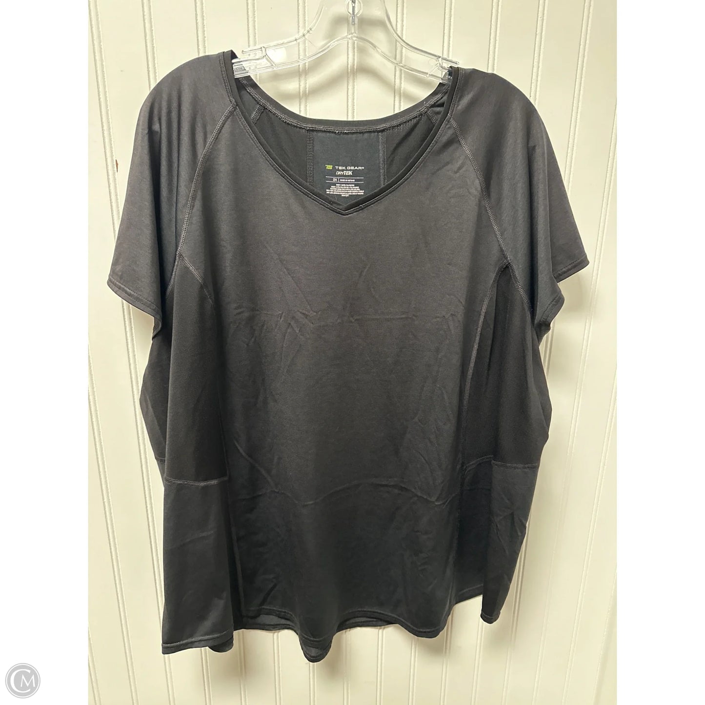 Athletic Top Short Sleeve By Tek Gear In Grey, Size: 2x