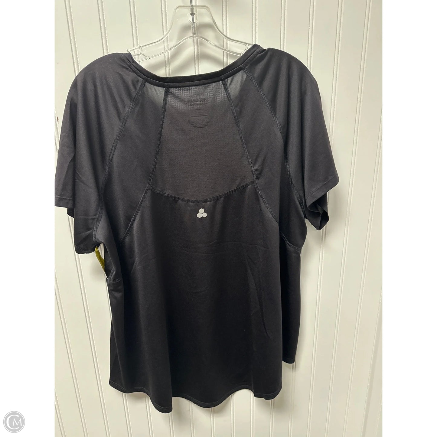 Athletic Top Short Sleeve By Tek Gear In Black, Size: 2x