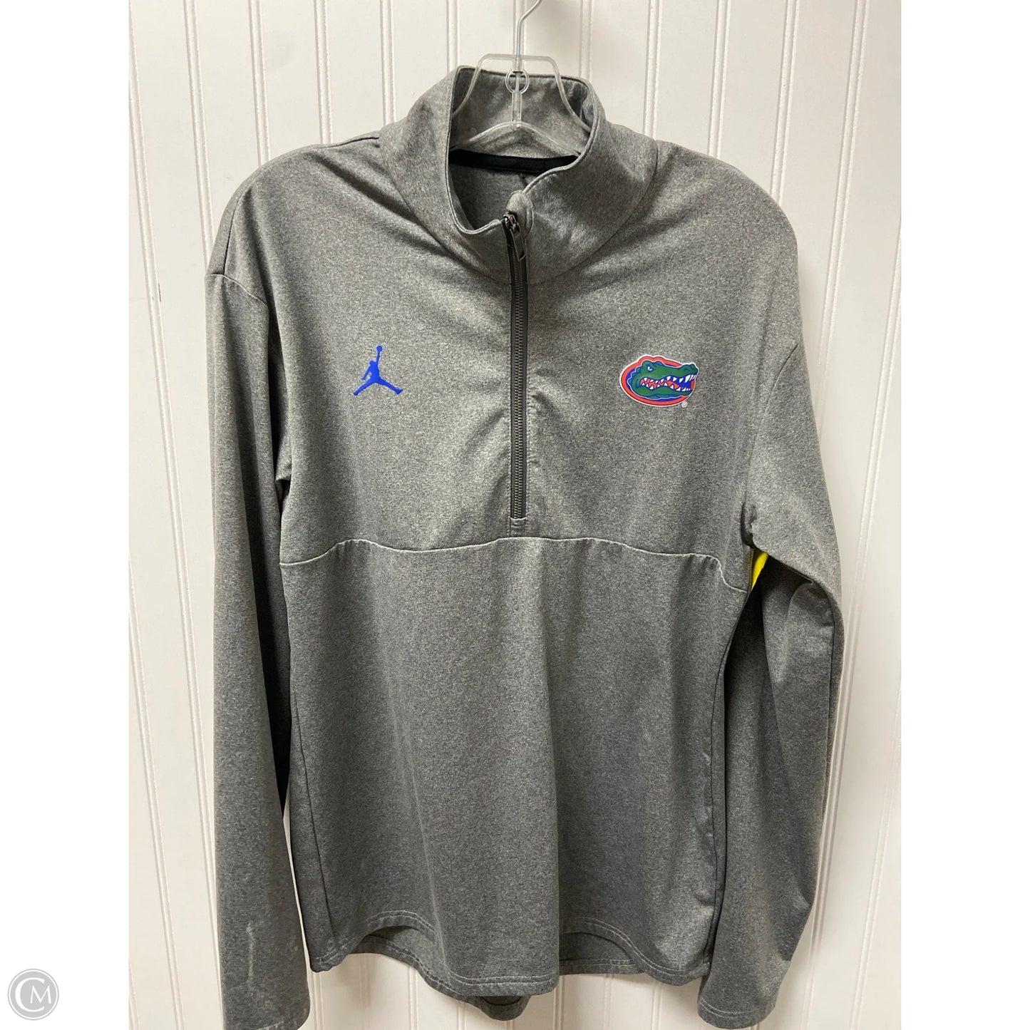 Athletic Sweatshirt Collar By Clothes Mentor In Grey, Size: L