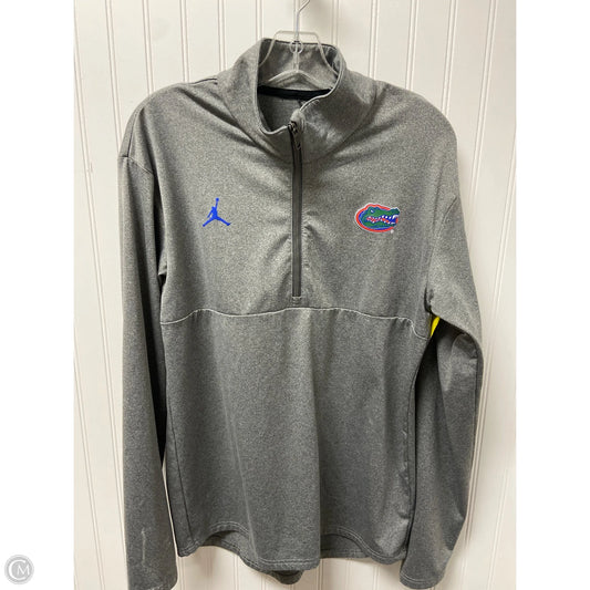 Athletic Sweatshirt Collar By Clothes Mentor In Grey, Size: L