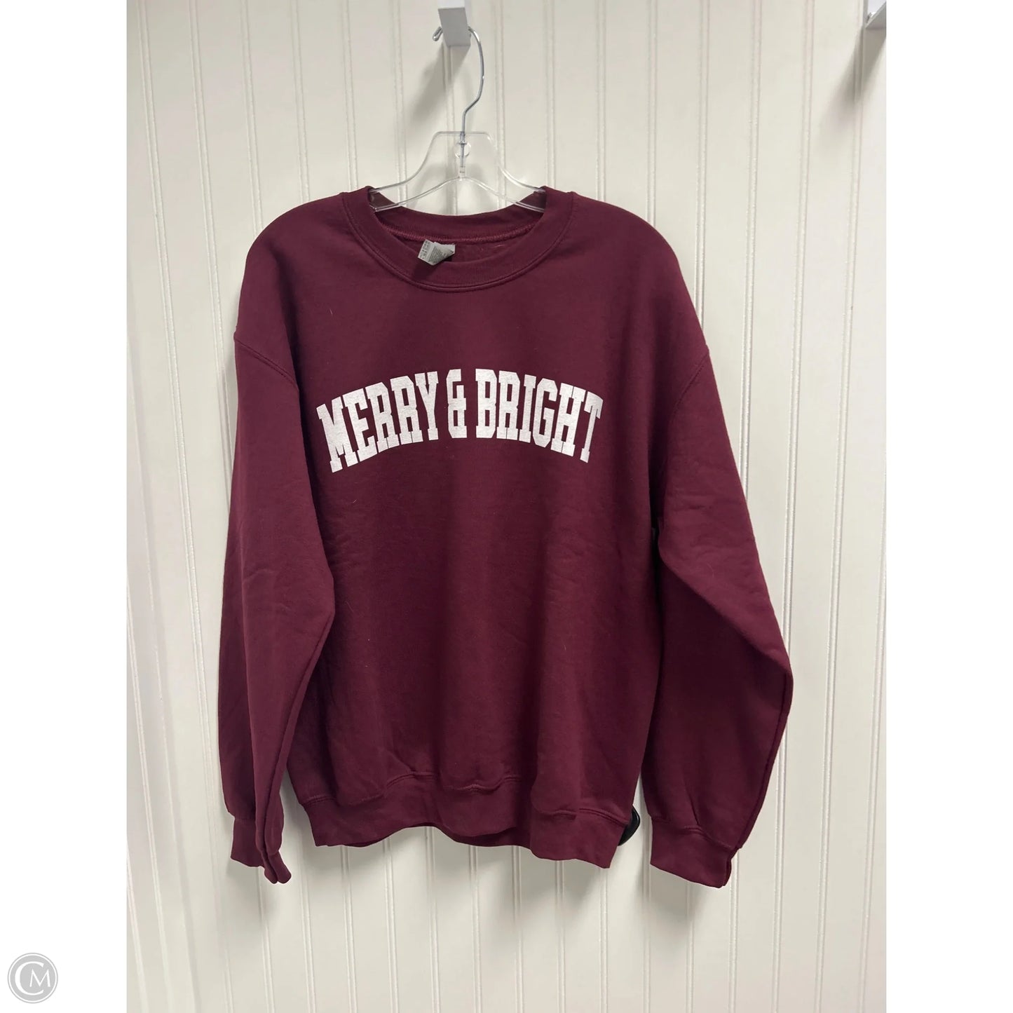 Sweatshirt Crewneck By Clothes Mentor In Purple, Size: M