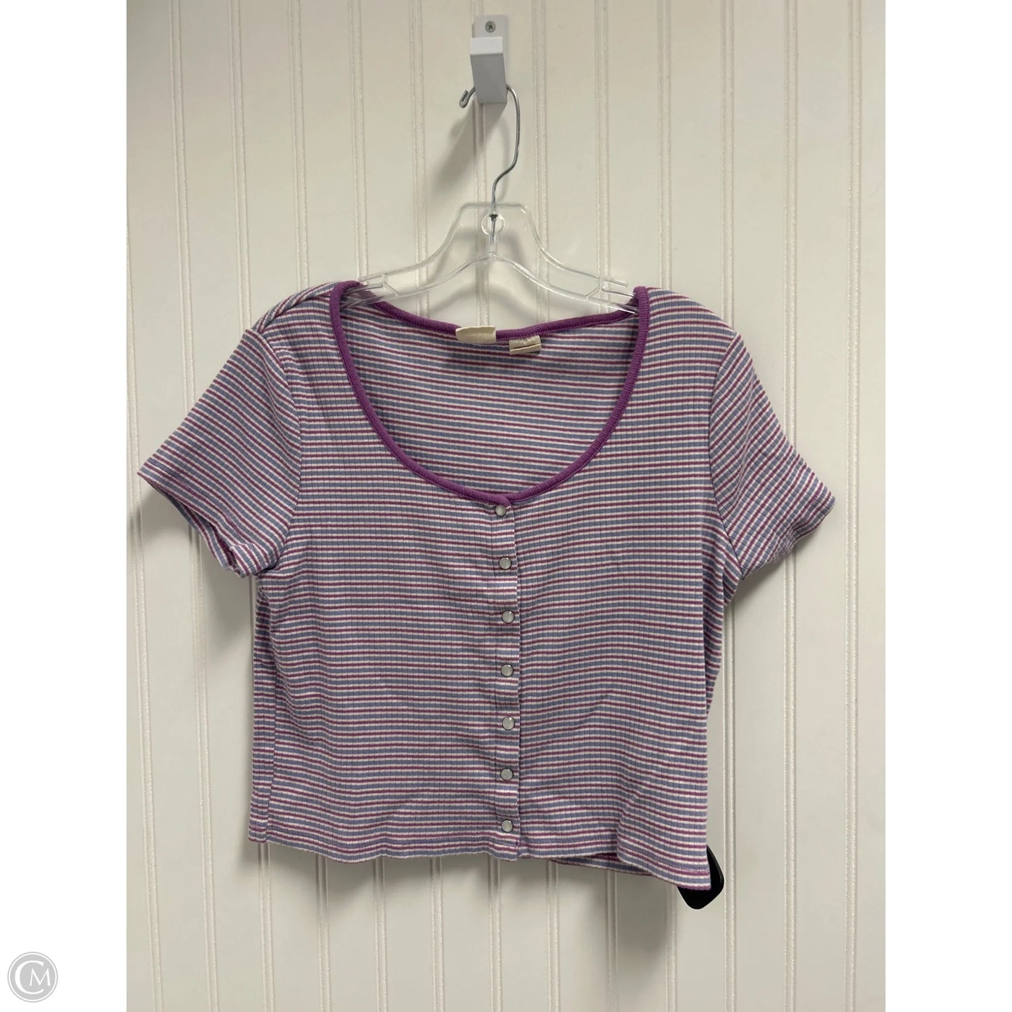 Top Short Sleeve Basic By Levis In Purple, Size: L