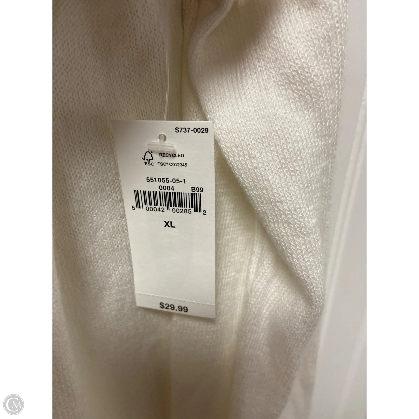 Sweater Cardigan By Old Navy In Cream, Size: Xl