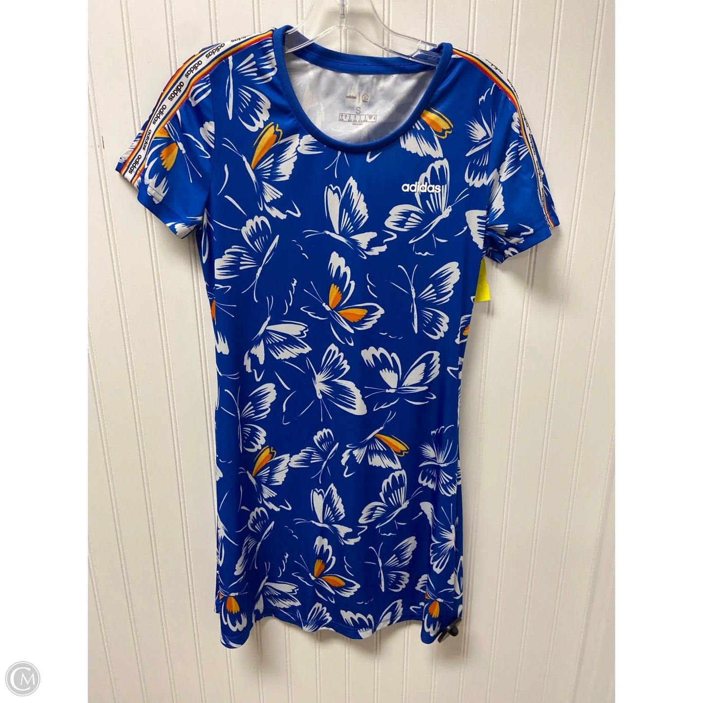 Athletic Dress By Adidas In Blue, Size: S