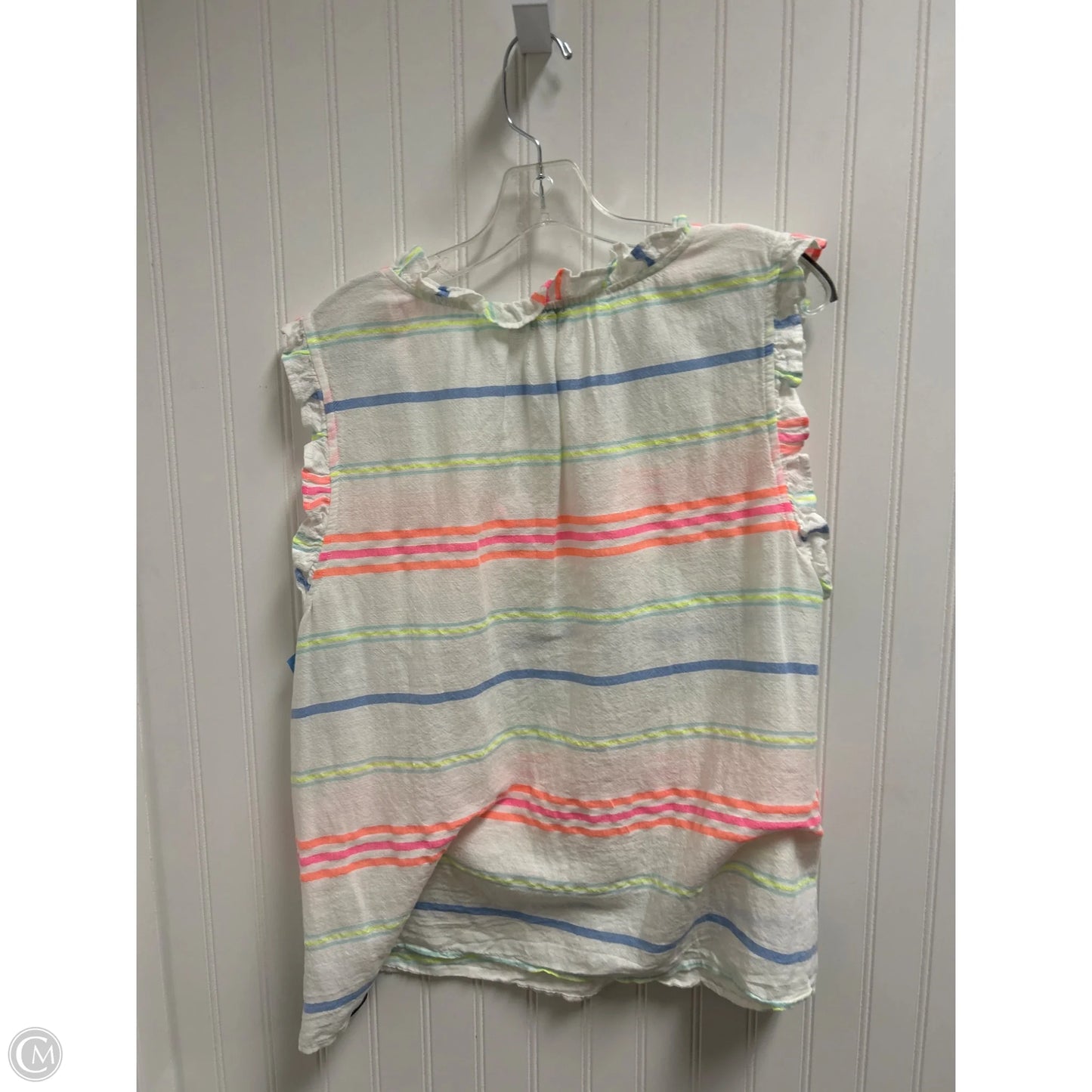 Top Sleeveless By Vineyard Vines In Striped Pattern, Size: Xl