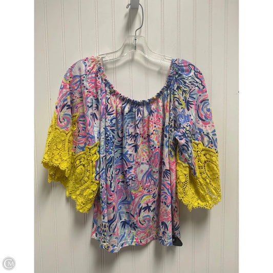Top Long Sleeve Designer By Lilly Pulitzer In Multi-colored, Size: S
