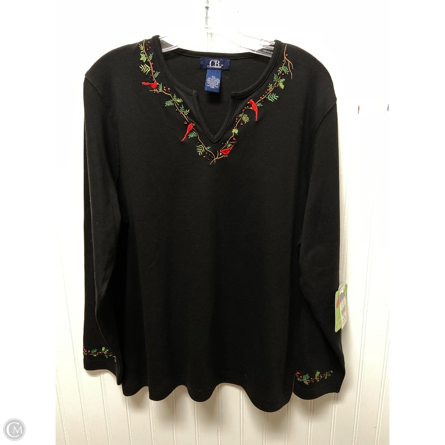 Top Long Sleeve Basic By Clothes Mentor In Black, Size: Xl