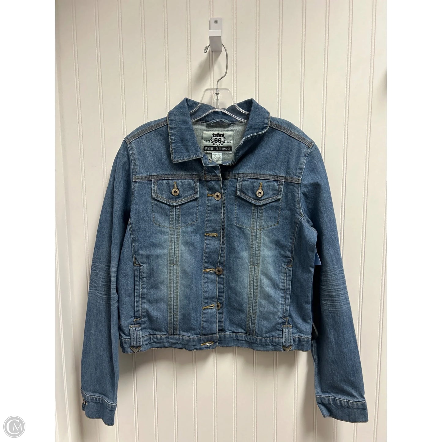 Jacket Denim By Route 66 In Blue Denim, Size: S