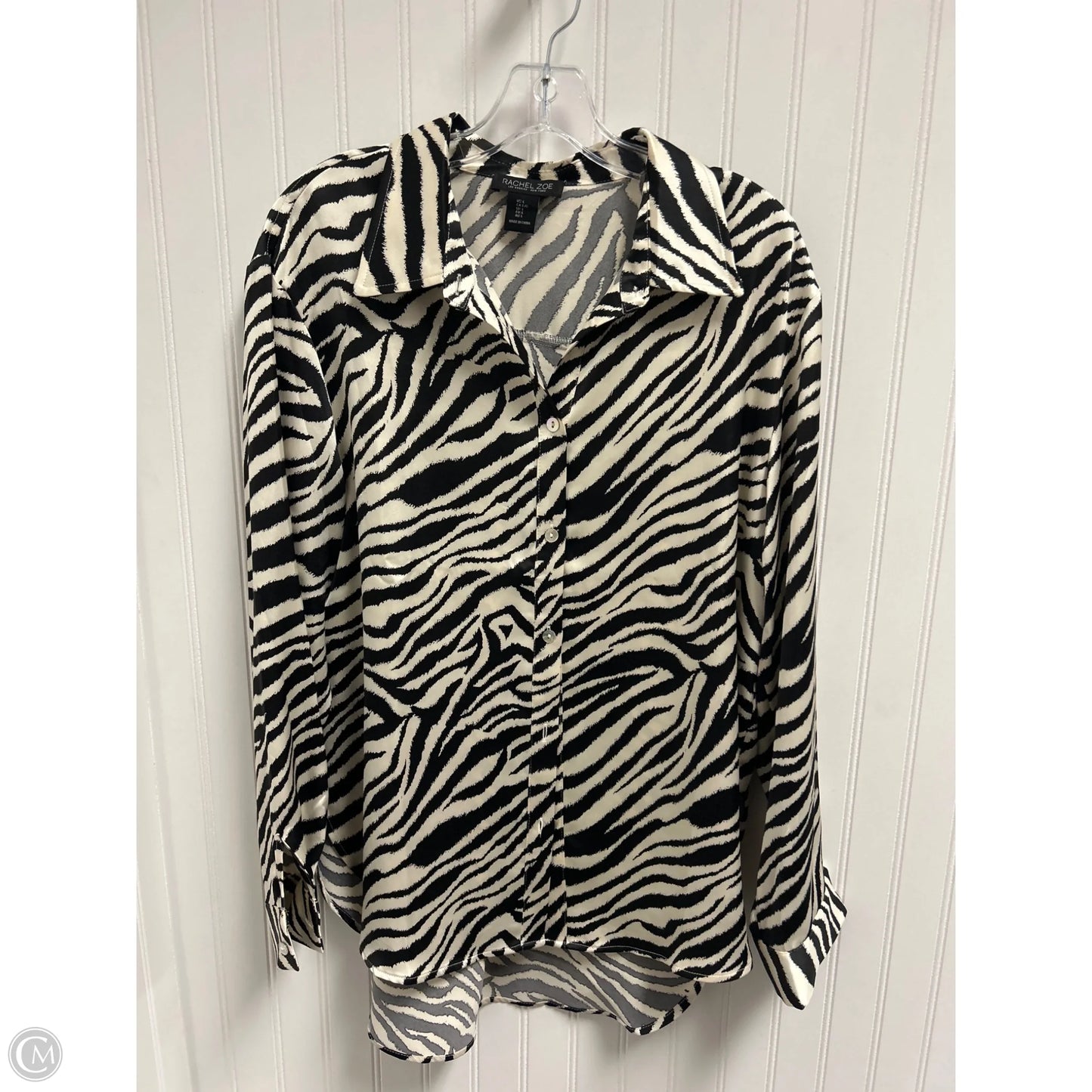 Top Long Sleeve By Rachel Zoe In Animal Print, Size: L