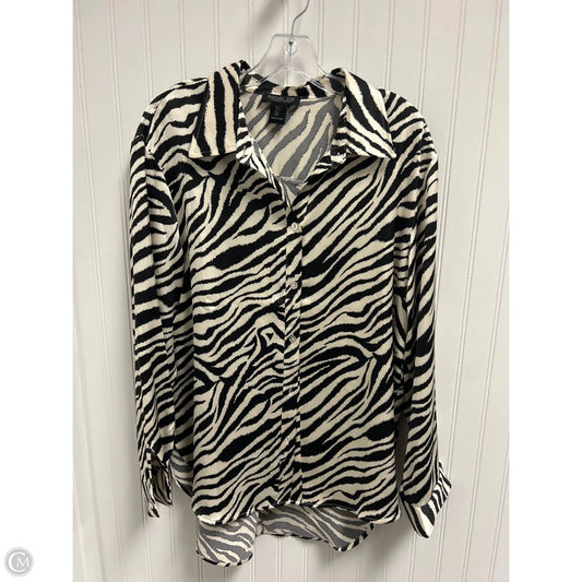 Top Long Sleeve By Rachel Zoe In Animal Print, Size: L